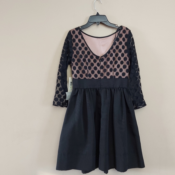 Eiza J Dot Mesh Fit and Flare Dress with pockets - Picture 12 of 15